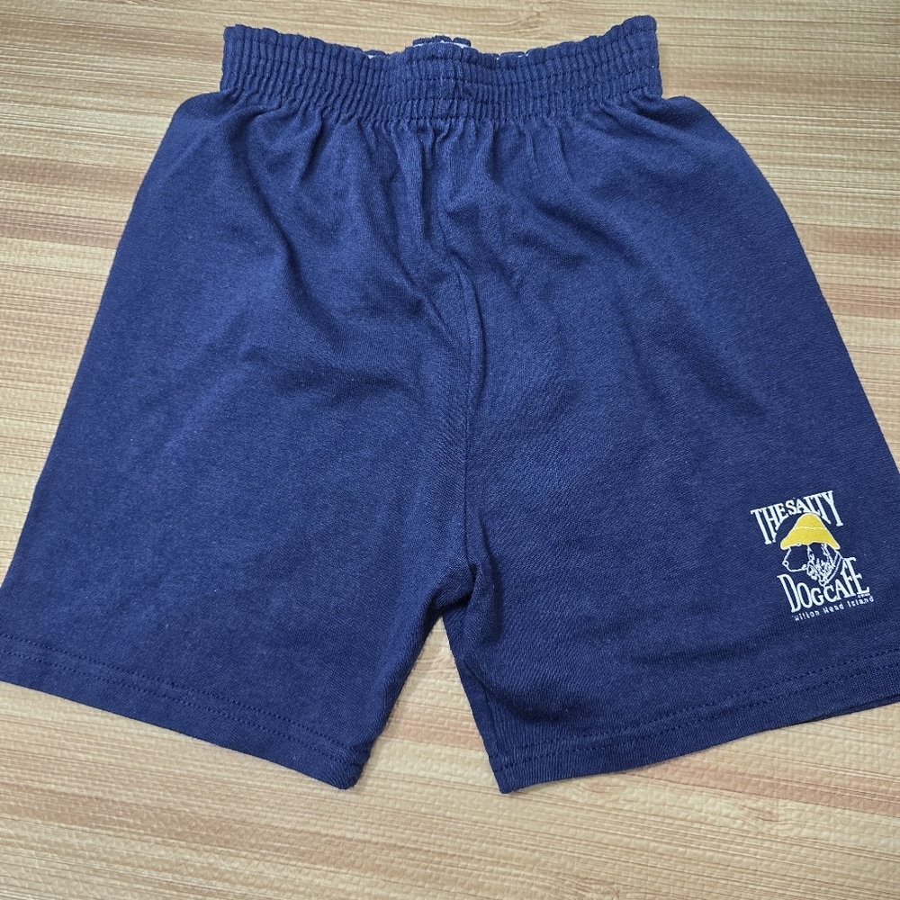 Soffe Kids Salty Dog Cafe Hilton Head Island Navy Shorts Youth Small
